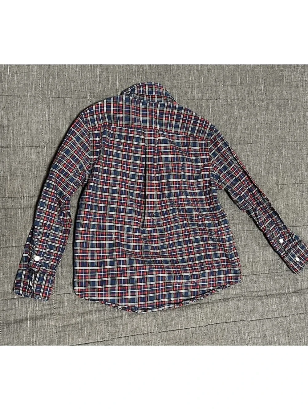 Ralph Lauren Blue & Red Plaid Dress Shirt Red Pony L/S Boys size 4